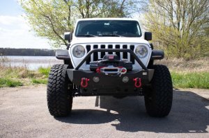 Jeep Gladiator JT Fender Flares - Front - Fishbone Offroad - Aluminum Elite - Black - `20-`27